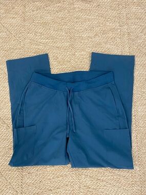 Mandala women’s Blue Drawstring scrub Pants size large